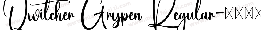 Qwitcher Grypen Regular字体转换